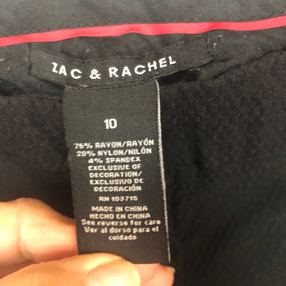 Zac&Rachel Women’s Pant Cropped Textured Fabric Slight Taper Basic - Picture 5 of 9